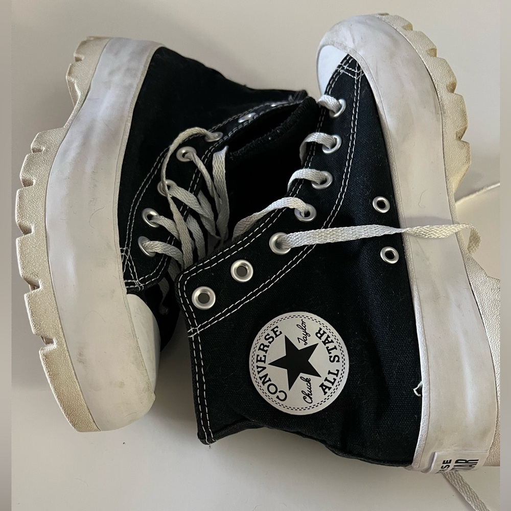 Converse Black and White High-Top Sneakers